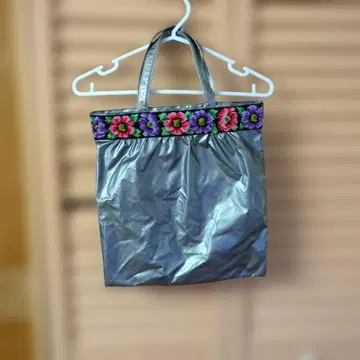 FEILER 실버 꽃무늬 토트백