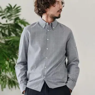 콜 앤드레스폰스 버튼 다운 속기모 긴팔 셔츠(253-1211-