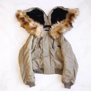 y2k MOUSSY N-2B 봄버 자켓 M 카키 퍼