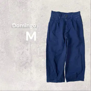 도밍고 일본제 와이드 팬츠 가우초 면 M 깔끔한 캐주얼 넉넉한