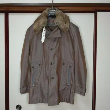 [ 미사용 ] SoFFA 브라운 스텐카라 코트 퍼 포함