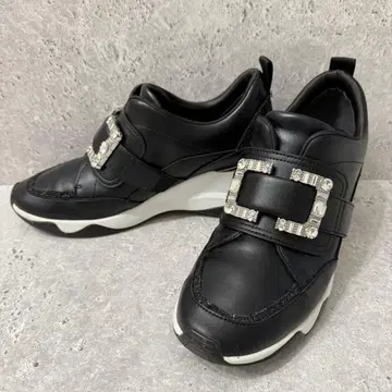 diana 크리스탈 버클 힐업 스니커즈 통굽 24.5cm