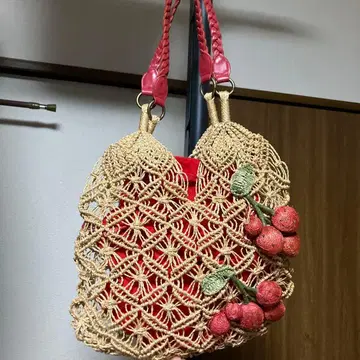 후르츠 모티브 바스켓백 딸기 믹사주