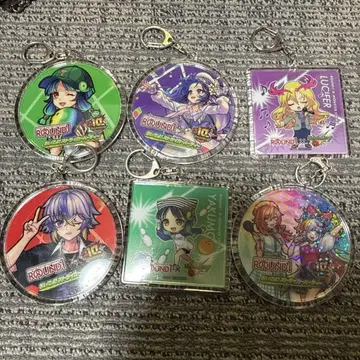 ROUND1 몬스토 아크릴 키링 6개 세트