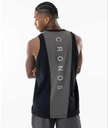 CRONOS REFLECT LINE 슬리브리스 M 블랙