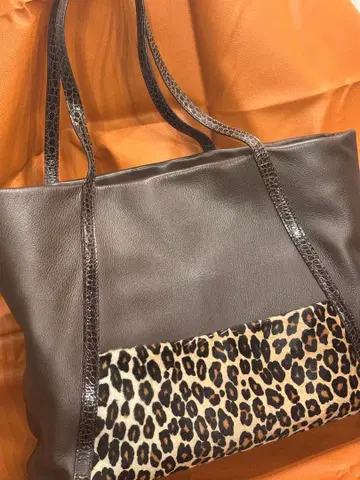 카미유 포르네 CAMILLE FOURNET 레오파드 무늬 토트백