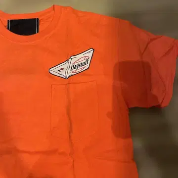 flagstuff 포켓 부착 티셔츠 오렌지