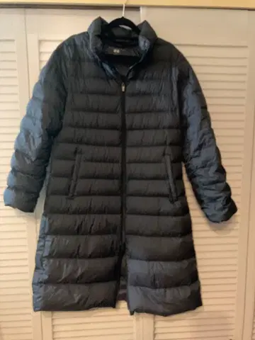 롱 다운 자켓 블랙