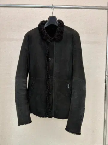 STRUM 양가죽 무스탕 보아 싱글 라이더 자켓 M 스트럼