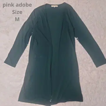 pink adobe 노카라 롱 가디건 M 그린