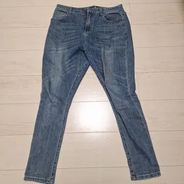 A921 칸비오 새상품 USED 가공 스트레치 사루엘 데님 팬츠 M