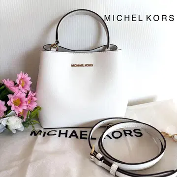 컨디션 최상 마이클코어스 2way 핸드/숄더백 화이트