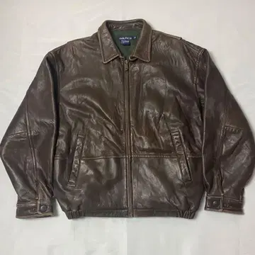 Nautica 브라운 가죽 자켓 사이즈 42