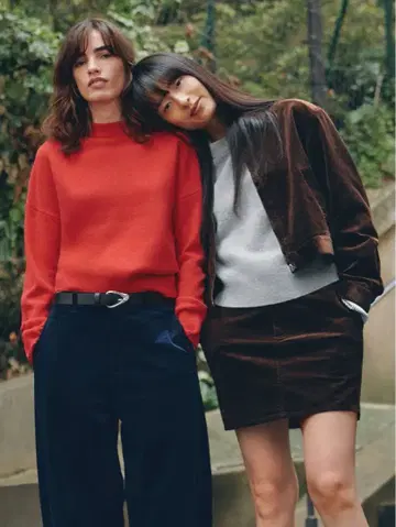 유니클로 라무 모크넥 스웨터 M