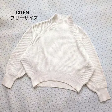 [ 새상품급 ] CITEN 화이트 울 혼방 니트 사이즈 F