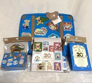 더피 20주년 엽서 스티커 담요 주머니