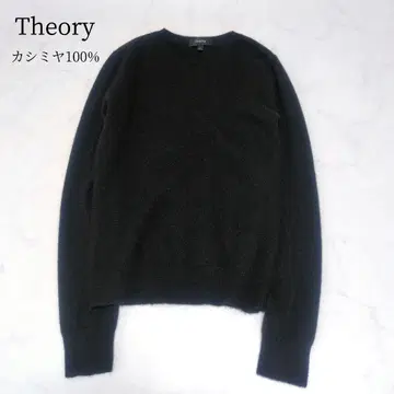 극상의 촉감 Theory 캐시미어 100% 크루넥 니트 블랙 S