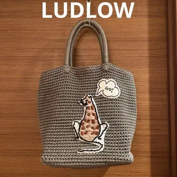 라들로 LUDLOW 애니멀 코드백 토트백 레오파드 카키