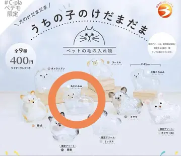 우리 아이 털뭉치 페테모 동그란 늘어진 귀 가챠가챠 털뭉치