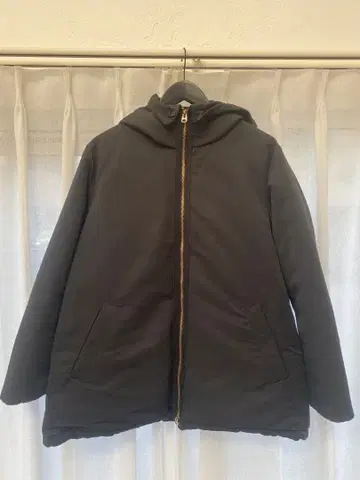 Spick & Span 스탠드 후디 다운 자켓 블랙 여성용