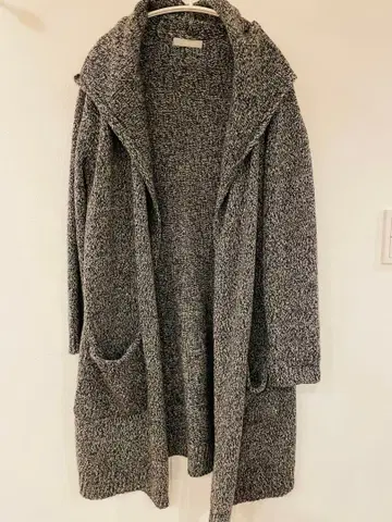 DAMA collections 후드 부착 롱 가디건 캐시미어