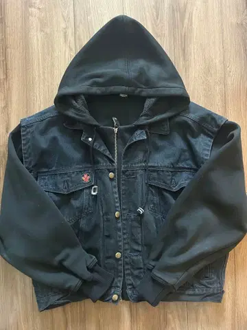 Denim vintage hoodie 데님 리메이크 후드티