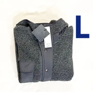 지유 ENGINEEREDGARMENTS 보아 플리스 스냅 후드티 L GU