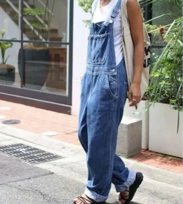 CANAL JEAN 데님 오버롤