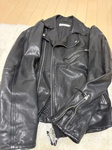 VANQUISH 블랙 가죽 자켓 M