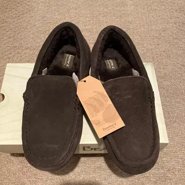 [ 미사용 ] 베어파우 천연 가죽 모카신 브라운