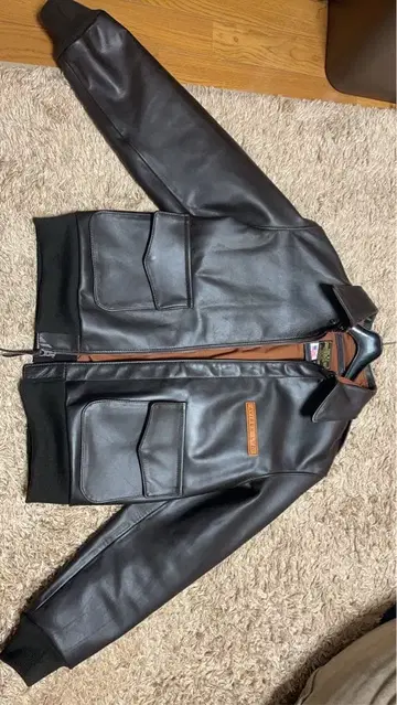 AVIREX A-2 가죽 자켓 사이즈 38