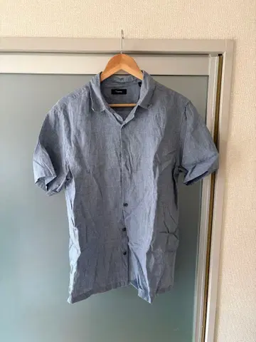 Theory 반팔 셔츠 M 블루 계열