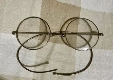 다이쇼 쇼와 레트로 원형 안경 약 4cm