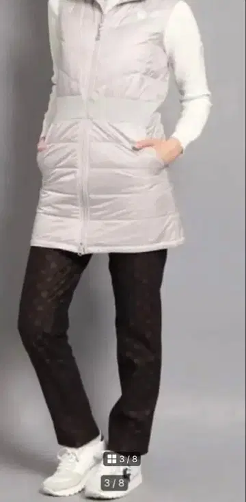 아다바트 충전솜 롱 베스트 새상품급