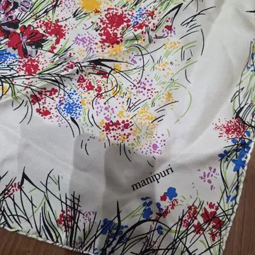 [ 레어 ] manipuri 마니프리 PARK 실크 스카프