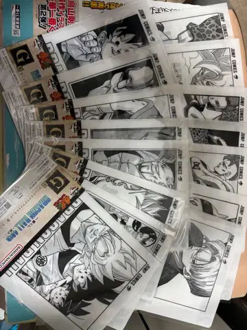 제일복권 드래곤볼 40th G상 코믹스 클리어 파일 세트 15매