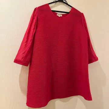 Liebe 아비스테 플리츠 셔츠 사이즈 40 빨간색