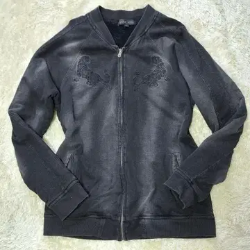 in the attic 호랑이 자수 블랙 집업 점퍼 속기모 L