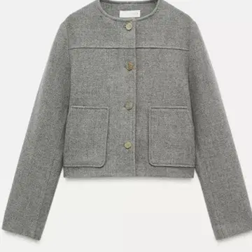 ZARA 쿨넥 노카라 자켓 S