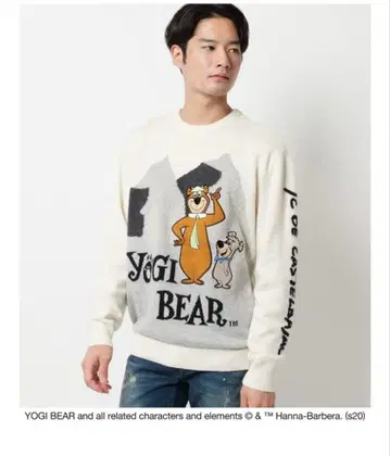 CASTELBAJAC (까스텔바작) 요기 베어 콜라보 스웨터 M