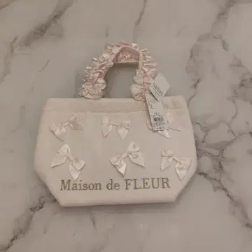 [택 포함 새상품] Maison de FLEUR 리본 토트백