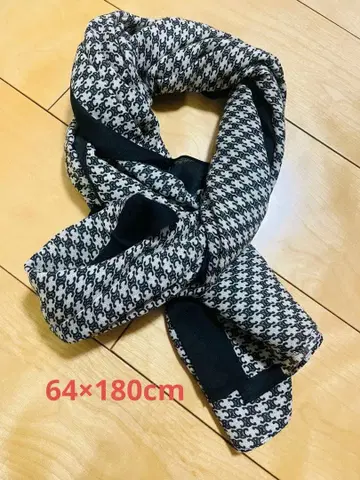 화이트 블랙 얇은 소재 울 스톨 한국