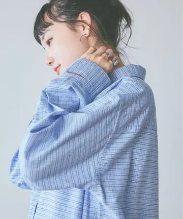 포인트 자수 옥스 셔츠