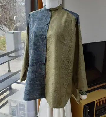 기모노 리메이크 블라우스