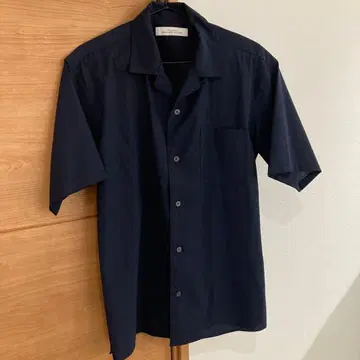 워셔블 트로 오픈 카라 셔츠