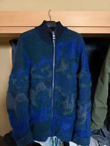 카모플라쥬 디자인 플리스 자켓