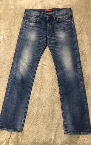 RED CARD 기념일 20th 보이프렌드 데님 USED 가공