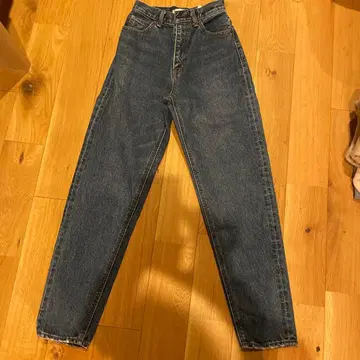 MOUSSY 하이웨스트 다크 블루 데님