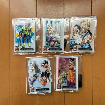 제일복권 드래곤볼 40주년 F상 아크릴 5종 세트