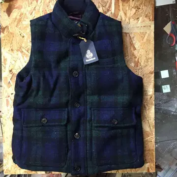 Kent 울 체크 베스트 M 사이즈